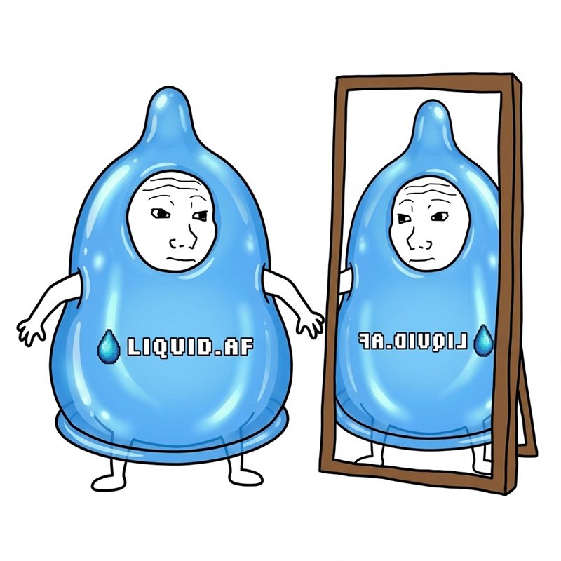 Liquid AF mirror meme